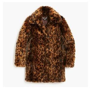 Closet Clean Out - J. Crew Faux Fur Leopard Coat